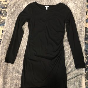 Leith Ruched Long Sleeve Dress